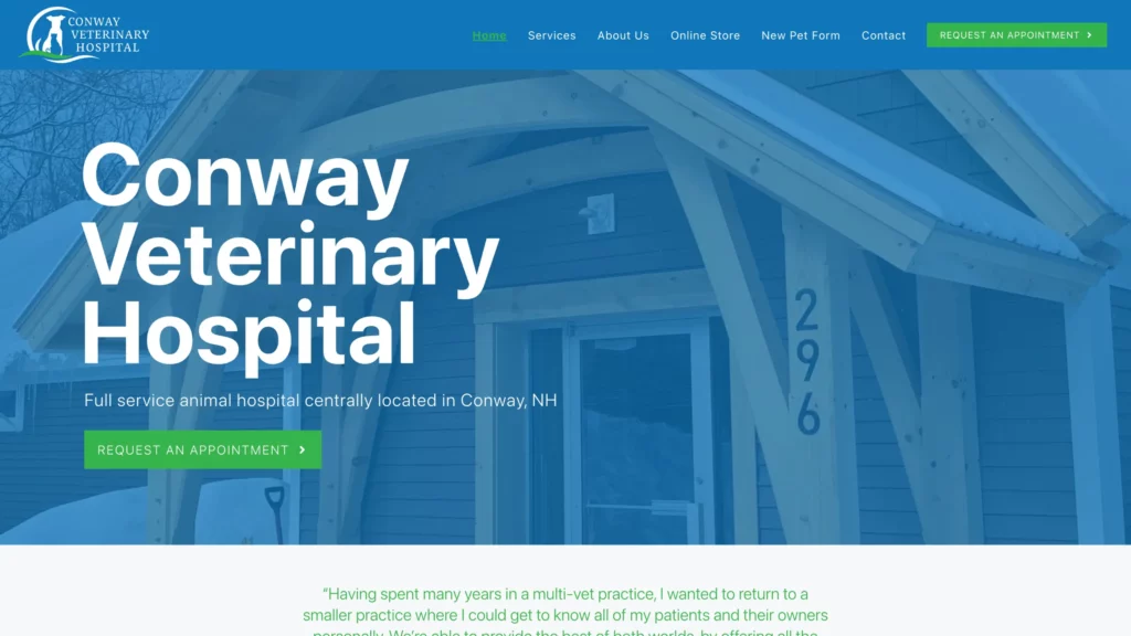 Conway Veterinary Hospital Site