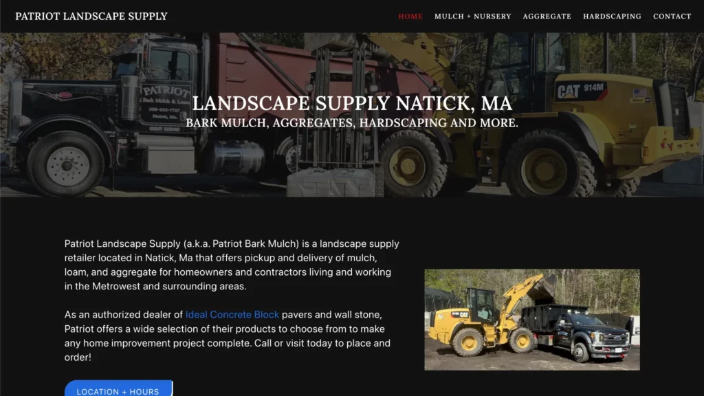 Patriot Landscape Supply Site